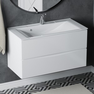 Тумба 90п (умывальник Madera Milen) ручка Бриз