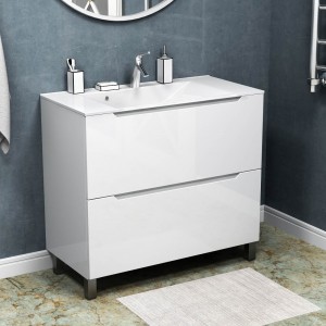 Тумба 90н без планки (умывальник Madera Milen) ручка Верона