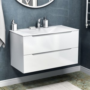 Тумба 90п (умывальник Madera Milen) ручка Верона