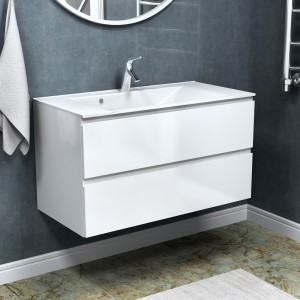 Тумба 90п (умывальник Madera Milen 900) ручка Мира